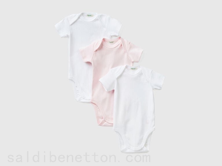 (image for) benetton sito ufficiale Set body in cotone bio tinta unita benetton shopping online